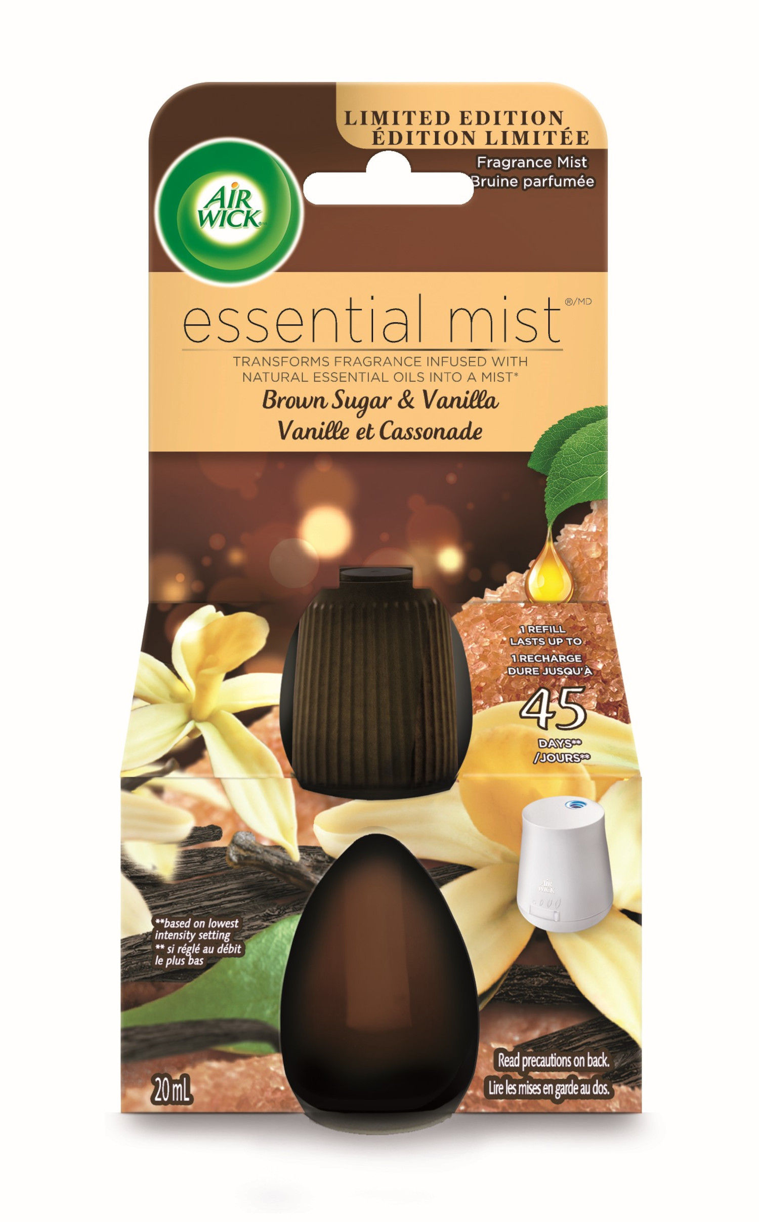 AIR WICK Essential Mist  Brown Sugar  Vanilla Canada